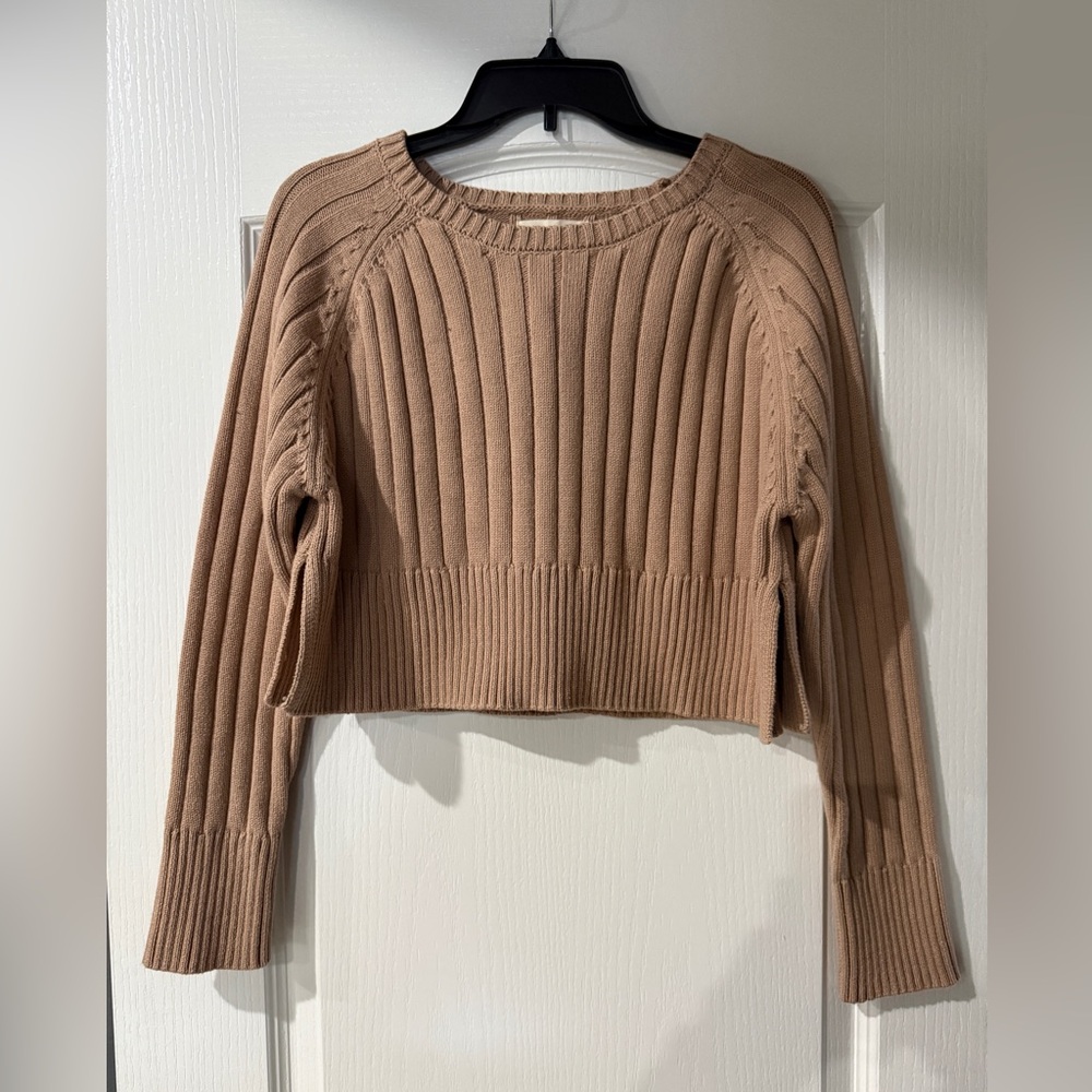 PacSun taupe cropped sweater -‎ L.A. Hearts - Size Medium NWT - Picture 2 of 8
